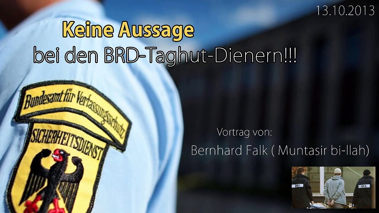 13.10.13: Bernhard Falk über das Aussageverweigerungsrecht in der BRD