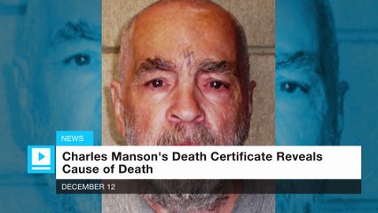 Charles Manson's Death Certificate Reveals Cause of Death