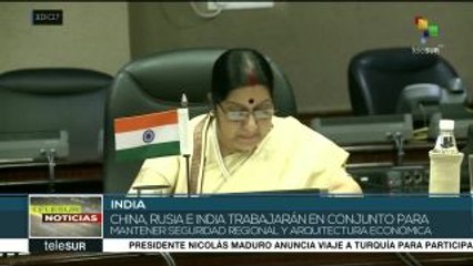 China, India y Rusia cooperarán para mantener la seguridad regional