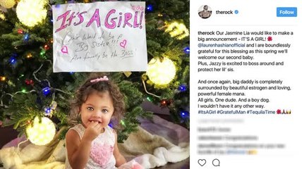 Dwayne Johnson Announces He's Having a Girl!