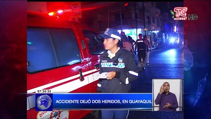 Download Video: Accidente dejó dos heridos en Guayaquil