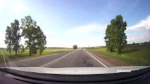 Car driving in province - Dash cam video - heading to the river
