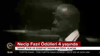 Necip Fazıl Ödülleri 4 yaşında