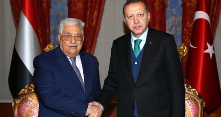 Erdoğan, Filistin Devlet Başkanı Mahmud Abbas'ı İstanbul'da Kabul Etti