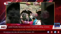 Actress Anushka Sharma and cricketer Virat Kohli wedding, ceremony.