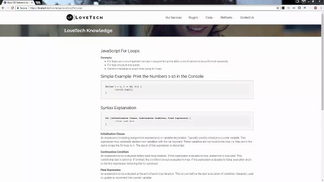 JavaScript For Loops | Web Development for Beginners