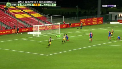 Denis Will Poha Goal HD - Orleans 2 - 0 GFC Ajaccio - 12.12.2017 (Full Replay)