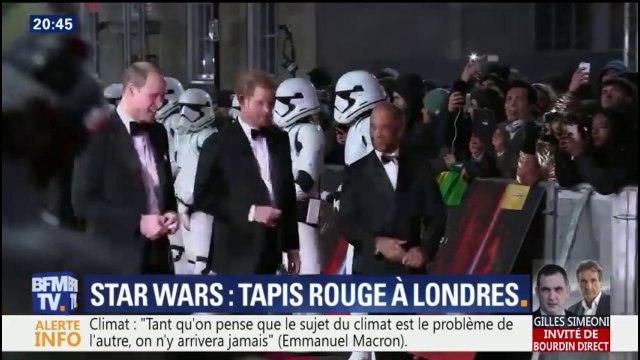 L'équipe de Star Wars: les Derniers Jedi sur le tapis rouge pour l'avant-première à Londres