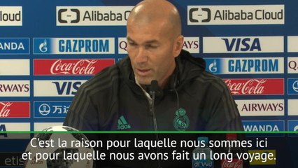 CdM Clubs - Zidane : "Défendre notre titre"