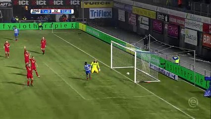 Terell Ondaan Goal HD - Zwolle	1-0	AZ Alkmaar 12.12.2017