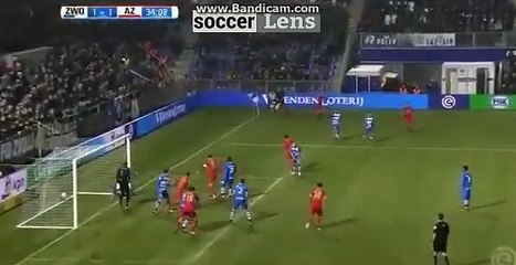Alireza Jahanbakhsh Goal HD - Zwolle 1-1 AZ Alkmaar 12.12.2017