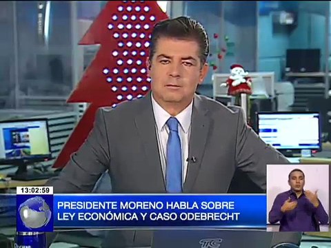 Presidente Moreno habla sobre Ley Económica y caso Odebrecht