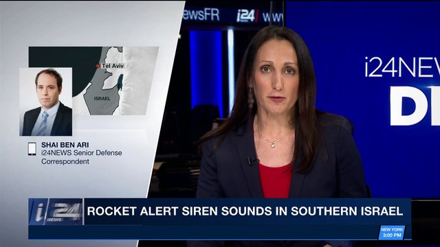 i24NEWS DESK | Rocket alert siren sounds in Southern Israel | Tuesday, December 12th 2017