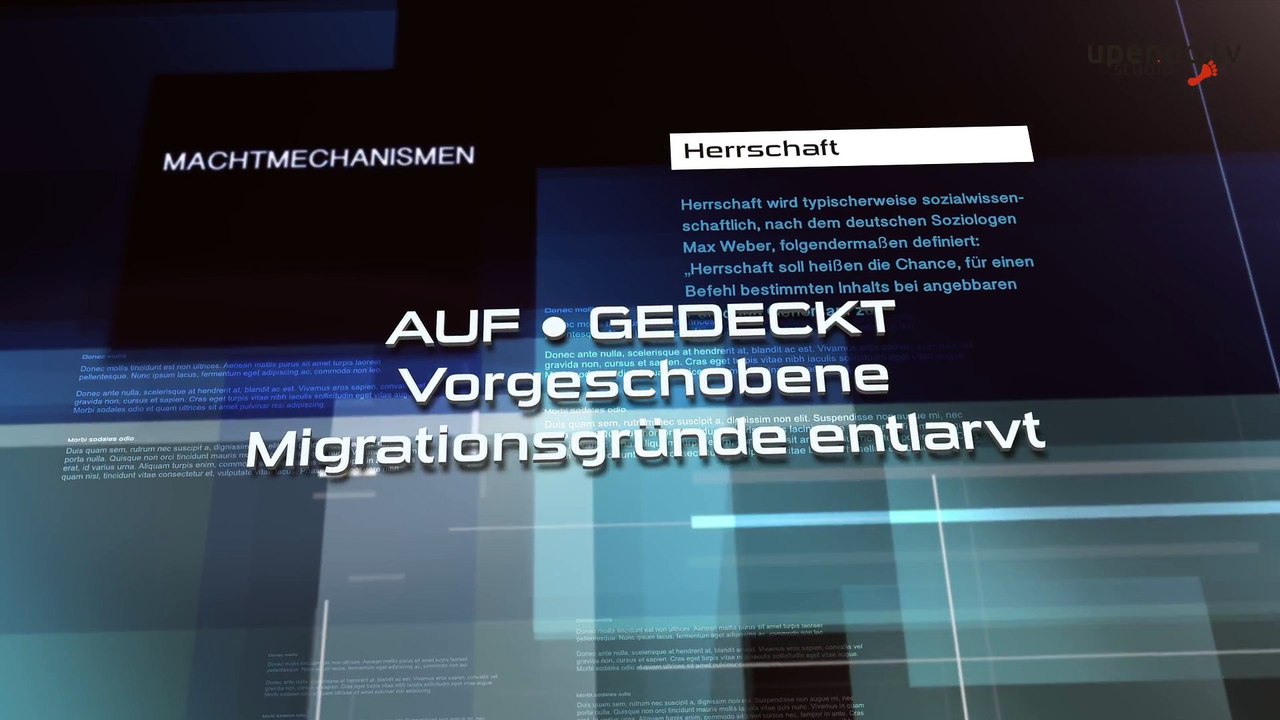 AUF ● GEDECKT - Vorgeschobene Migrationsgründe entlarvt