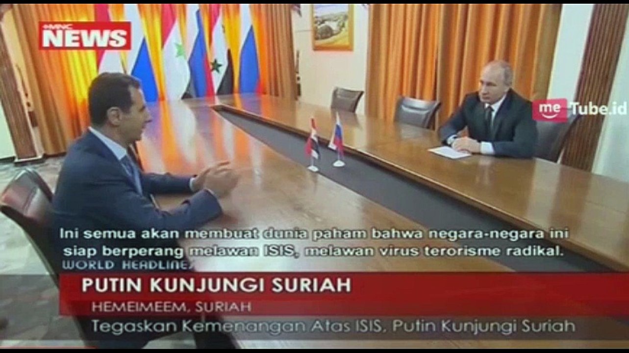 Tegaskan Kemenangan atas ISIS, Putin Kunjungi Suriah