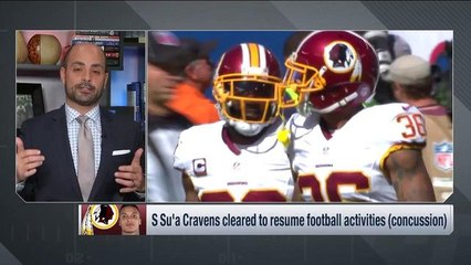 Redskins Su'a Cravens cleared to resume football activities