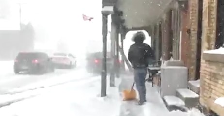 The Weather Network's 'Storm Hunters' Narrowly Avoid Being Hit by a Car in Snowy Ontario
