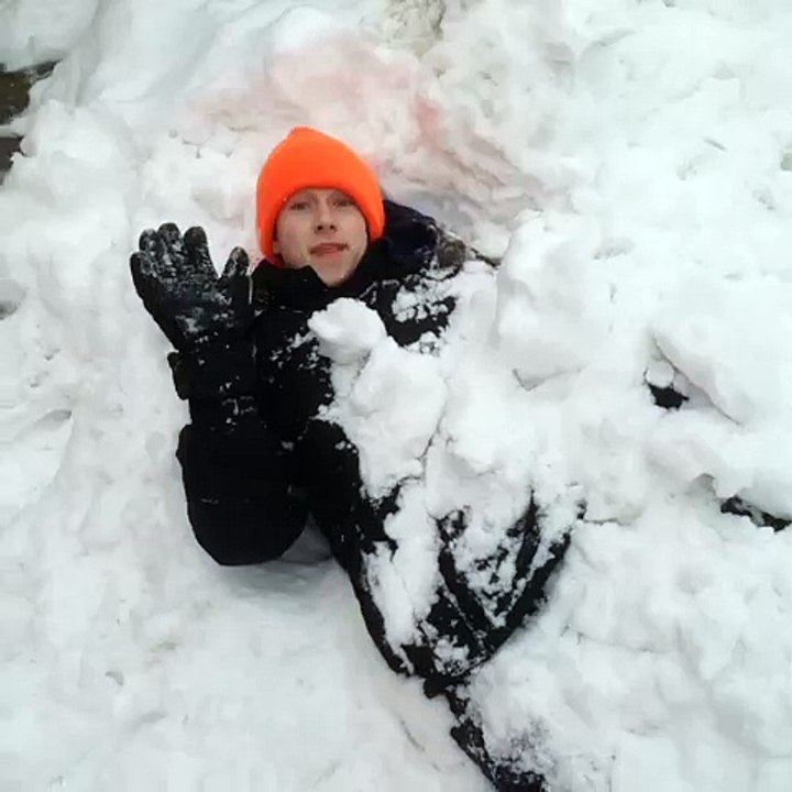 Snow Scare Prank