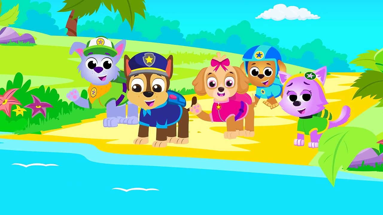 5 Little Puppies Save 5 Speckled Frogs _ Paw Patrol Songs _ Nursery Rhymes by Little Angel-BeE4pJ3m264