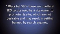 Understanding SEO Terms Used to Describe Methods and Strategies that will help your site rank better in the search engine listings.