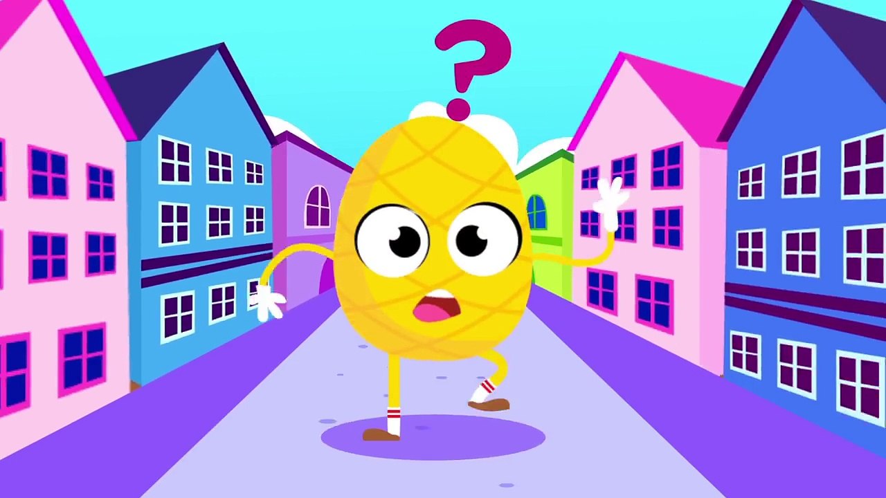 Where Is My Pineapple Crown The Pineapple has Lost his Crown _ Learn Fruits Rhymes by Little Angel-rJ3xA51mtQU