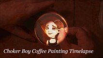 Killing Stalking Choker Boy Coffee Painting Timelapse