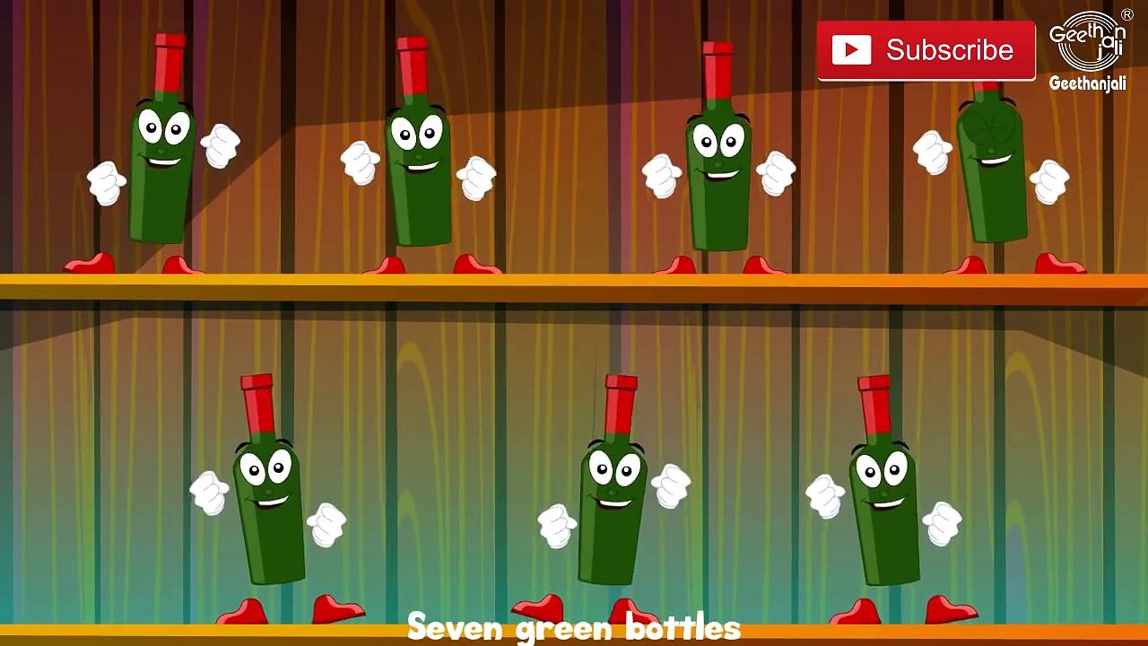 Ten Green Bottles Hanging On The Wall Song And Lyrics Nursery Rhymes