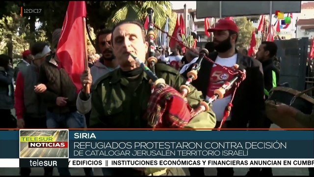Siria: continúan manifestaciones en apoyo a Palestina