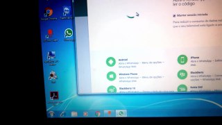 Escaneando QR code no celular para instalar e configurar o Whatsapp no PC  (Vídeo complementar)