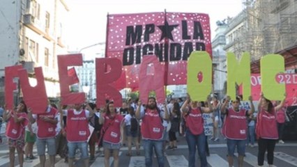 Download Video: Miles de personas protestan contra políticas de la OMC en Buenos Aires