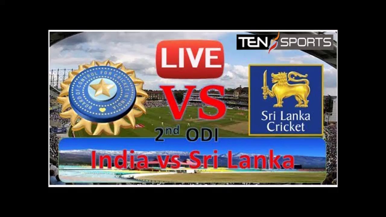 india vs sri lanka 2nd odi live streaming