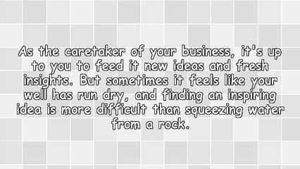 Build Your Business By Nurturing Your Creative Side