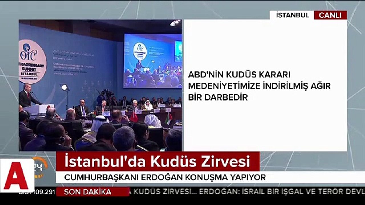 Cumhurbaşkanı Erdoğan'dan Kudüs çağrısı: Tüm ülkeleri Kudüs'ü Filistin'in başkenti olarak tanımaya davet