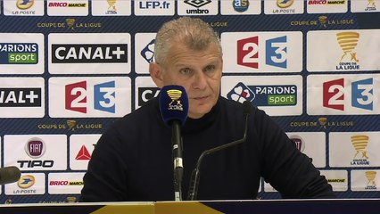 Conférence de presse Patrice Garande après Monaco / Caen