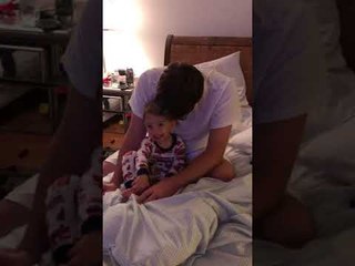 Toddler Hilariously Chants For Dad's Rival Baseball Team