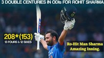|| 3rd Double Century in ODI By Rohit Sharma Vs Sri Lanka | Marriage Anniversary Gitf to his Wife Ritika ||