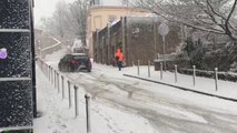 la Meuse-Luxembourg - chaos à Arlon avec la neige