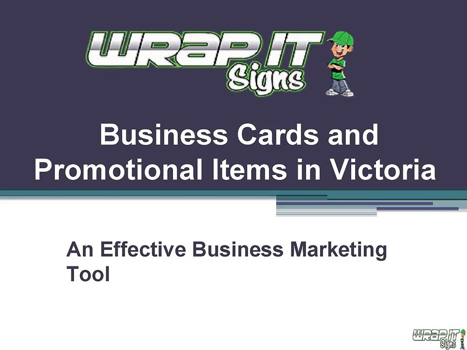 Business Cards and Promotional Items in Victoria