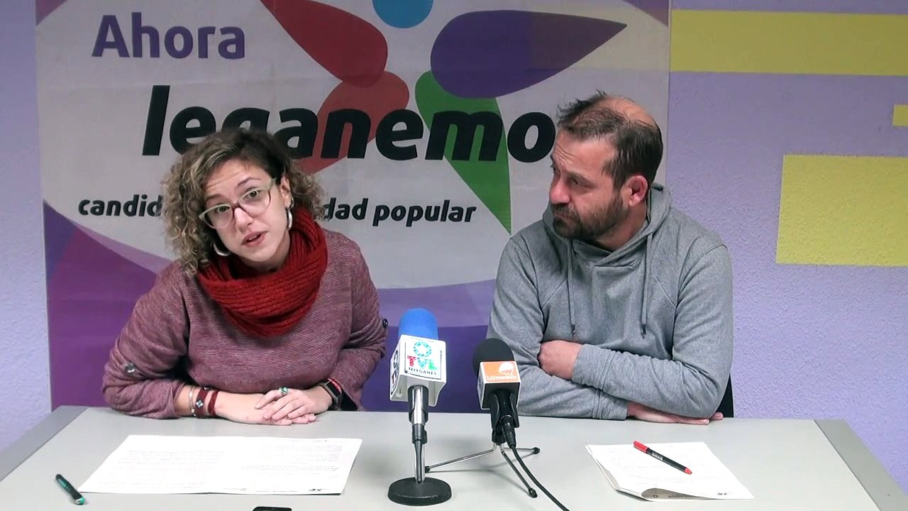 Rueda de prensa de Leganemos del 13 de diciembre de 2017