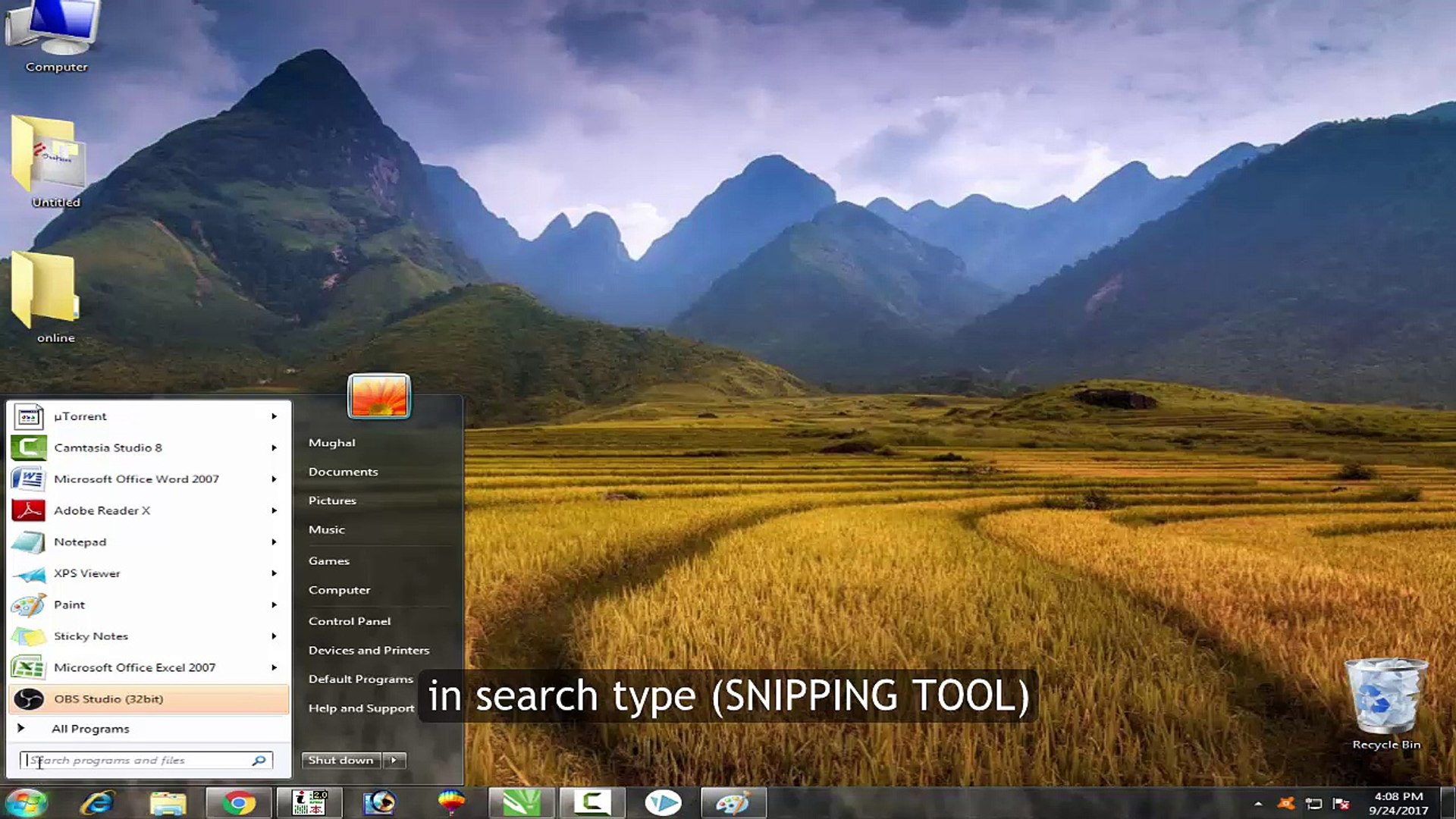 how to take a screenshot on windows 7