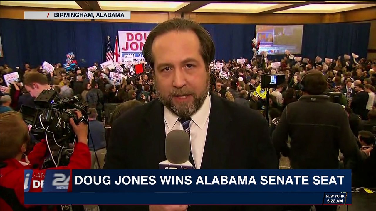 i24NEWS DESK | Democratic Doug Jones defeats Roy Moore |  Wednesday, December 13th 2017
