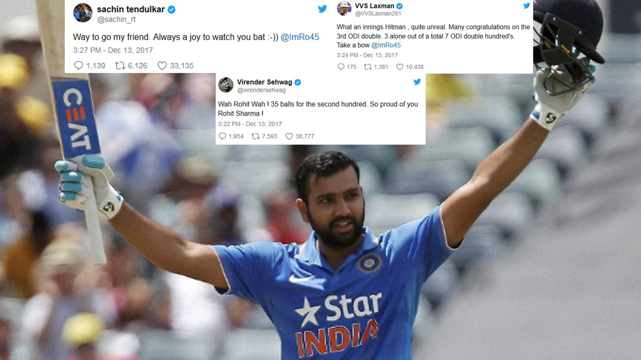 Rohit Sharma’s 3rd Double Ton: Records Broken,Twitter salutes