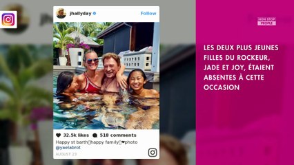 Johnny Hallyday : Absentes de l’inhumation, Jade et Joy se sont recueillies sur la tombe de leur père