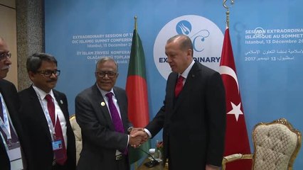 Cumhurbaşkanı Erdoğan, Bangladeş Cumhurbaşkanı Hamid ile Görüştü