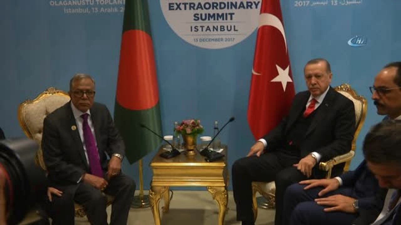 Cumhurbaşkanı Erdoğan, Bangladeş Cumhurbaşkanı Hamid ile Görüştü