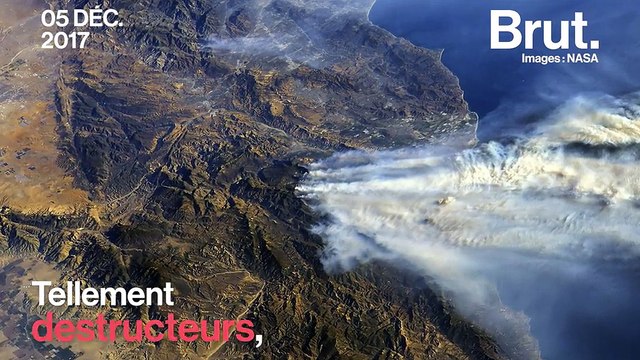 Les gigantesques incendies de Californie visibles depuis l'espace