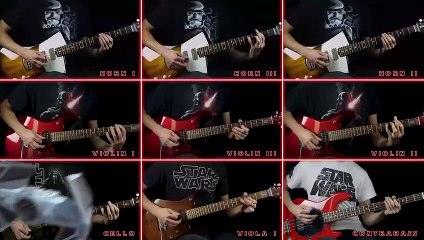 Toutes les notes de la marche impériale jouées à la Guitare !! Star Wars