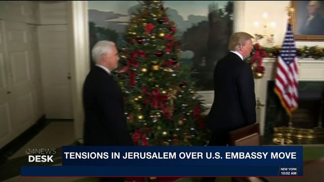 i24NEWS DESK | Tensions in Jerusalem over U.S. Emebassy move | Wednesday, December 13th 2017