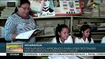 Nicaragua: presupuesto 2018 destinará más recursos a educación y salud