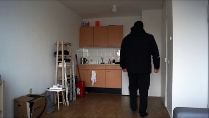 Boxing training - Shadow boxing 34 With my winter jacket on